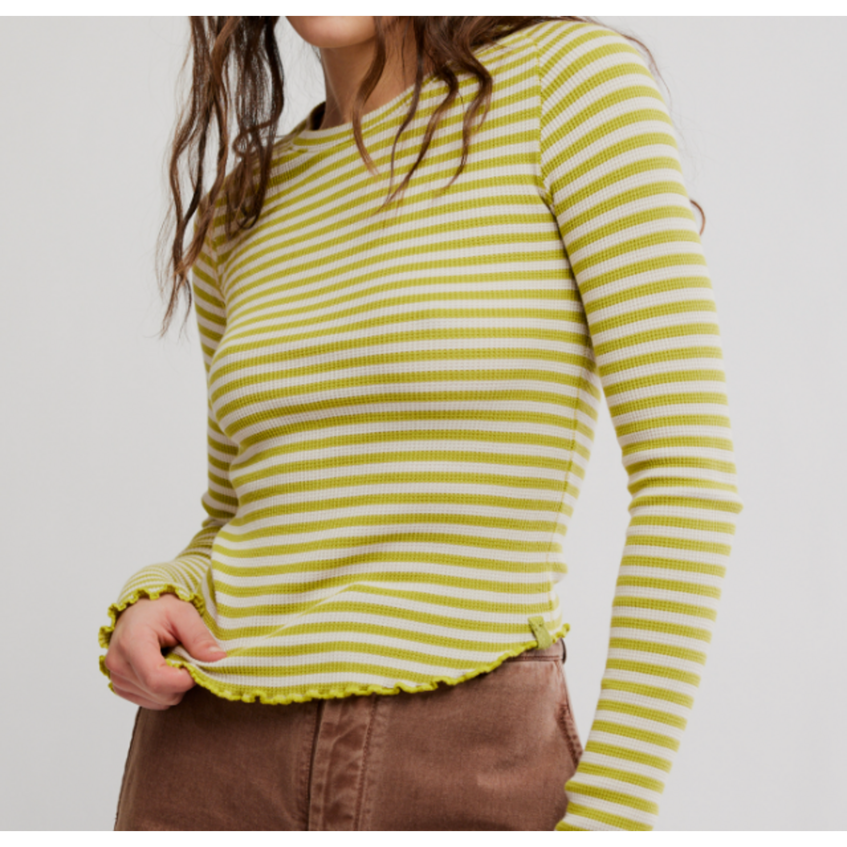 Free People Easy Does It Striped Tee