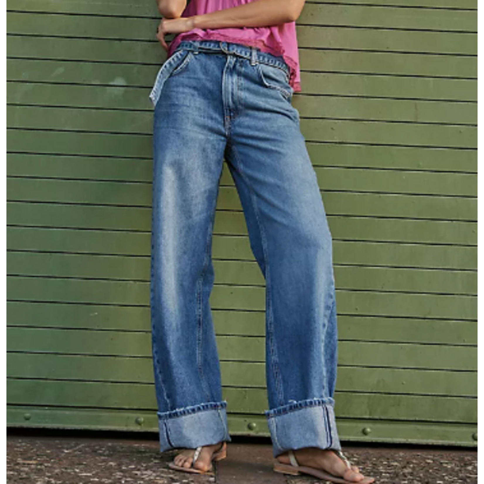 Free People East Bay Cuffed Jean