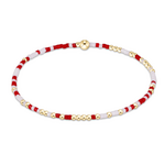 enewton Gameday Hope Unwritten Bracelet Extends Bright Red White