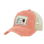 Peace Love Dogs Vintage Distressed Trucker Hat