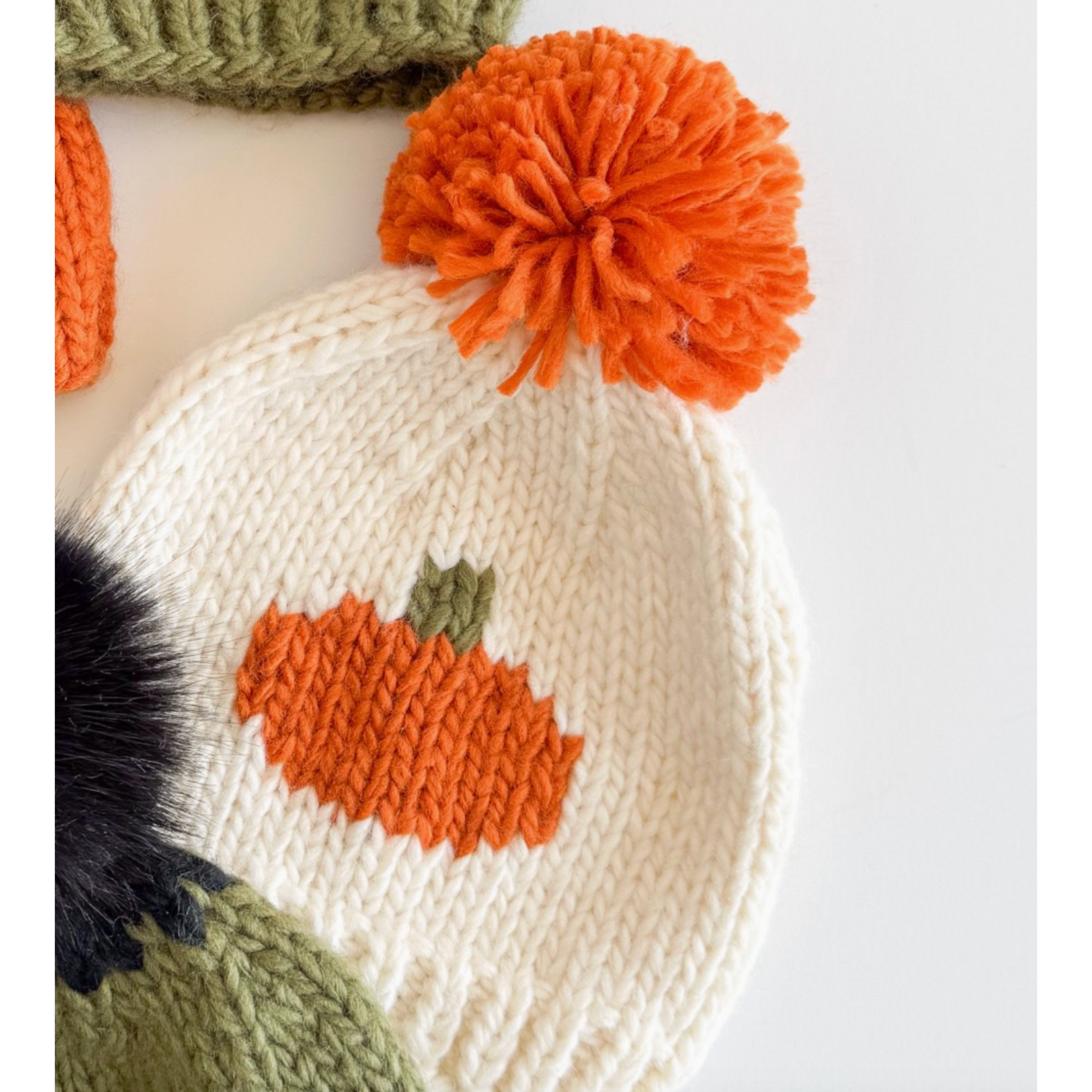 Knit Baby Hat, Pumpkin, 6-24 mo.