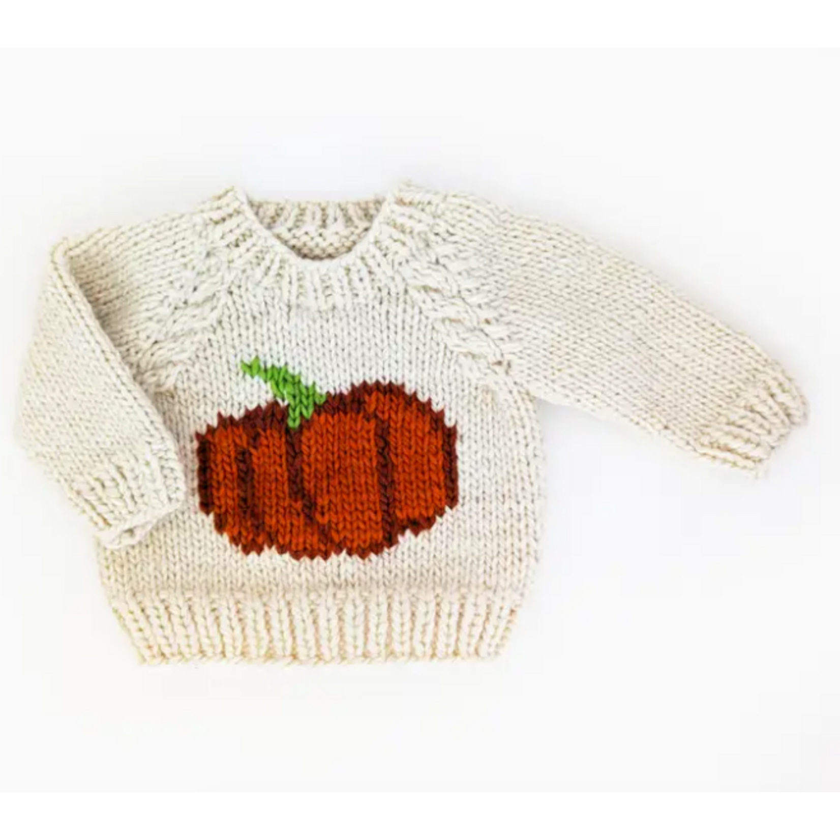 Pumpkin Crew Neck Baby Sweater, 0-6 months