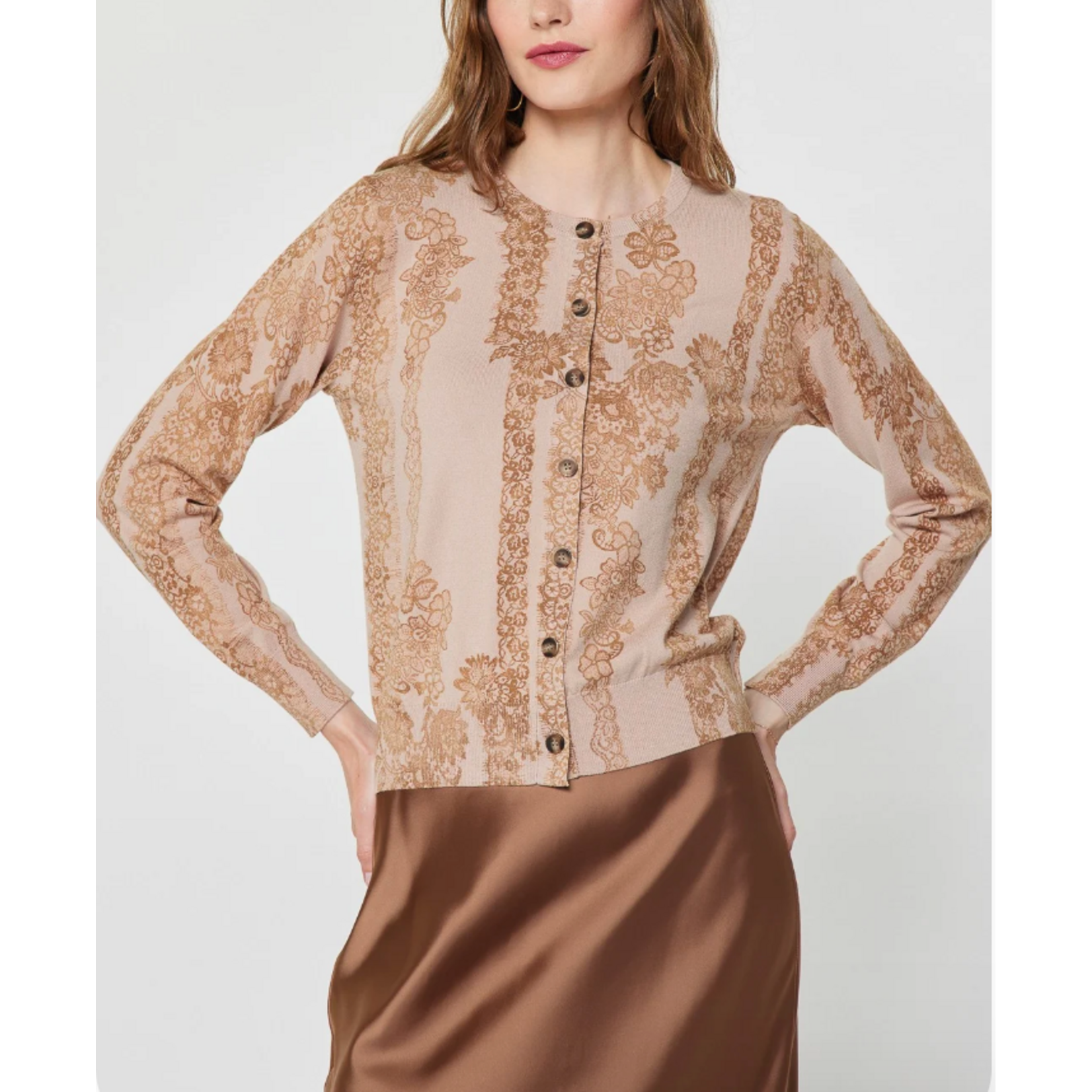 Round Neck L/S Cardigan