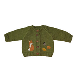 The Blueberry Hill Baby Cardigan, Fox