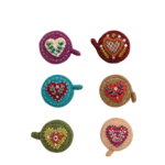 Creative Co-Op Embroidered Wool Felt Tape Measure