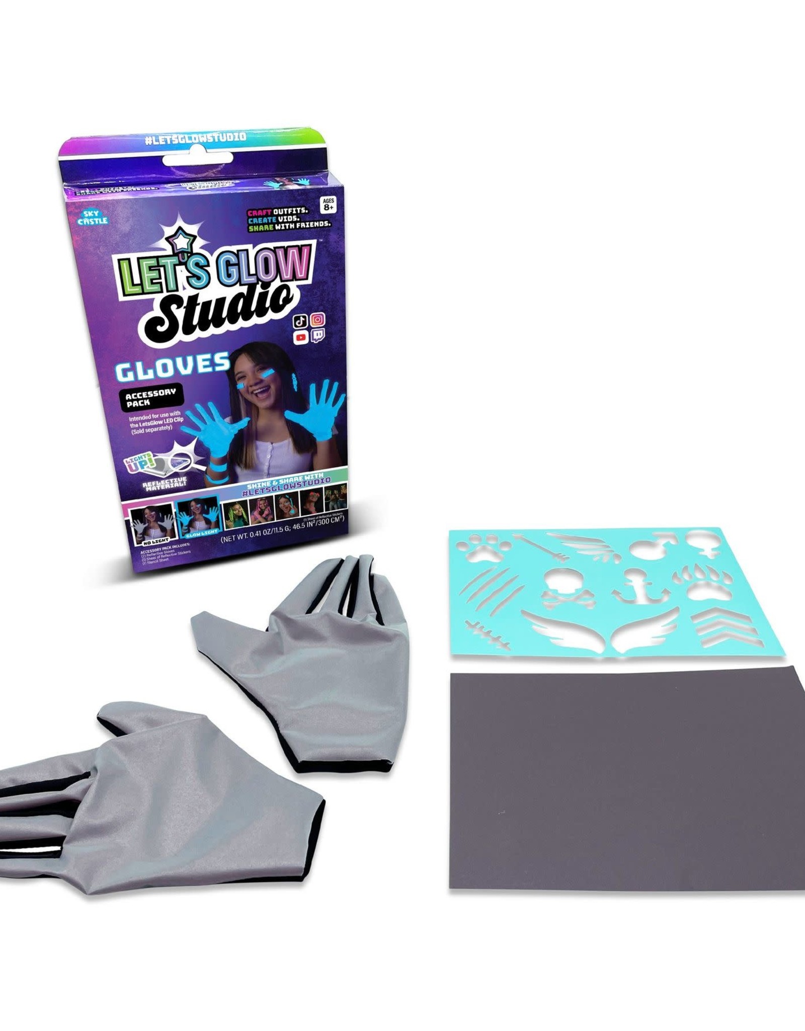 LICENSE 2 PLAY TOYS LETS GLOW STUDIO GLOVES (NON-RETURNABLE)