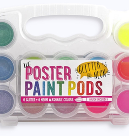 OOLY GLITTER & NEON LIL POSTER PAINT PODS