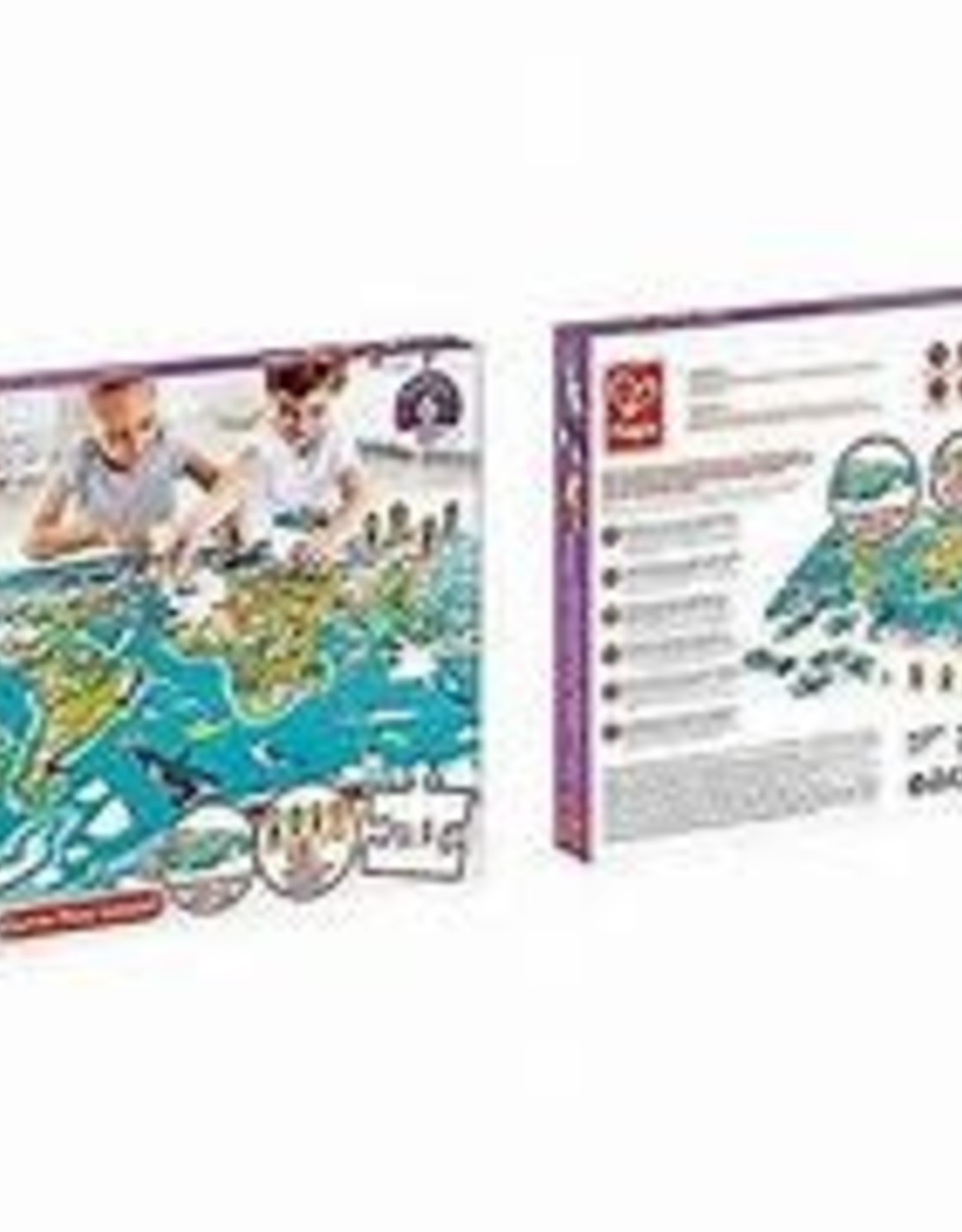 HAPE 2-in-1 World Tour Puzzle and  Game