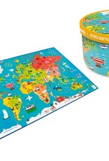 SCRATCH EUROPE PUZZLE MAP WORLD ORANGE 150PC