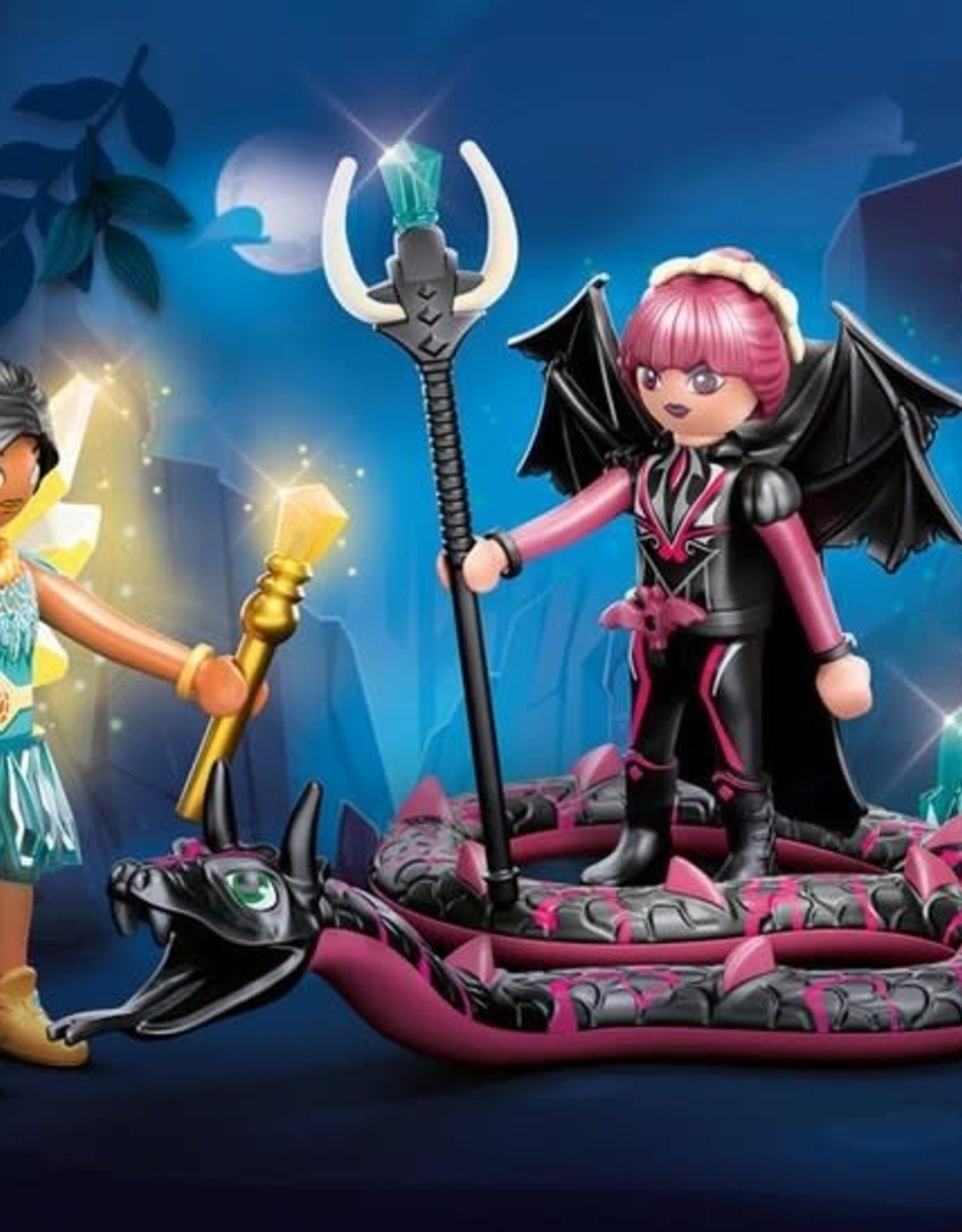 PLAYMOBIL Ayuma Crystal Fairy and Bat Fairy and Soul Animal