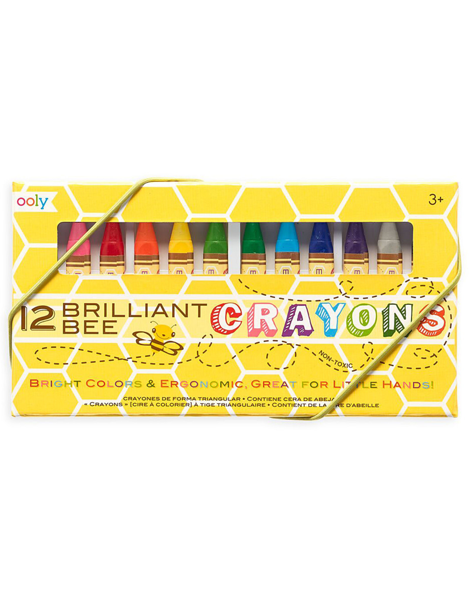 OOLY BRILLIANT BEE CRAYONS SET OF 12