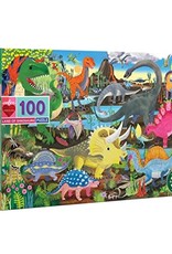 EEBOO LAND OF THE DINOSAURS PUZZLE 100 PC