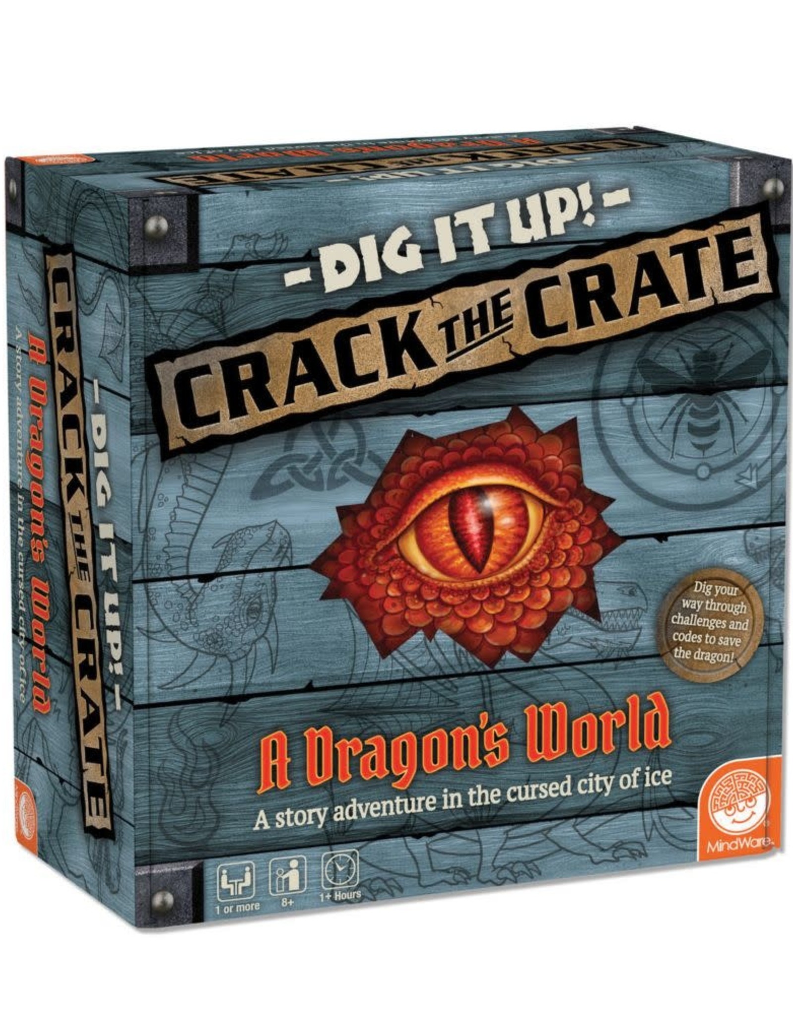 MINDWARE DIG IT UP CRACK THE CRATE A DRAGON'S WORLD **