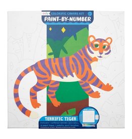 OOLY TERRIFIC TIGER CANVAS PAINT BY NUMBER