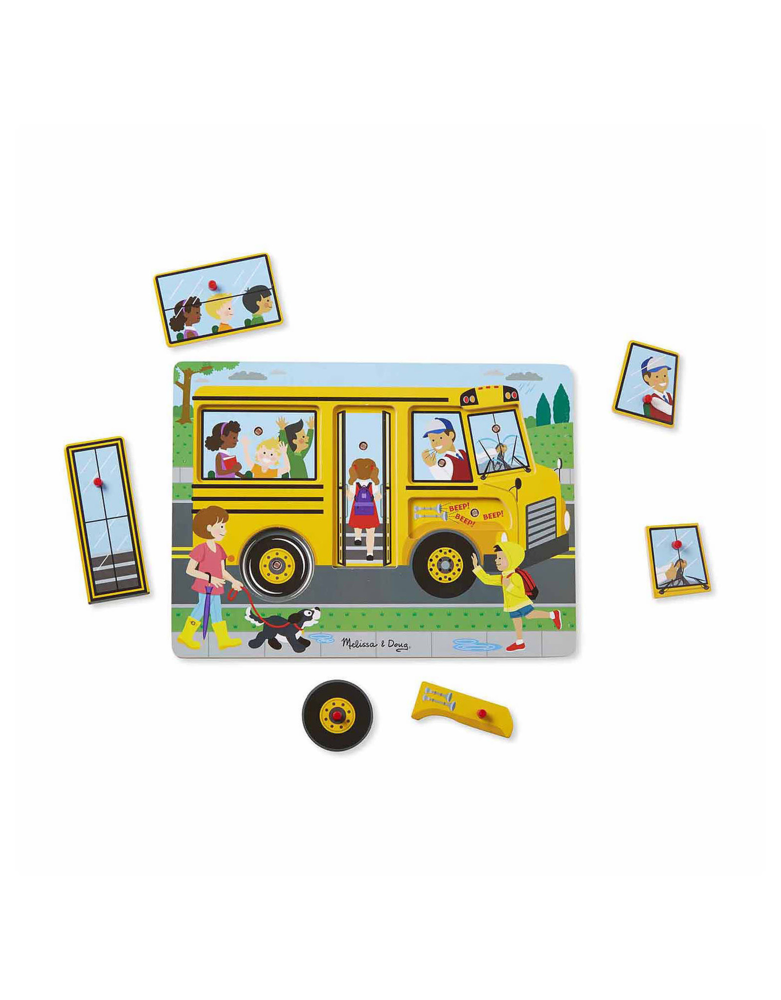 MELISSA & DOUG THE WHEELS ON THE BUS SOUND PUZZLE