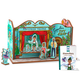 STORYTIME TOYS PINOCCHIO'S PUPPET THEATRE STORY PLAYSET