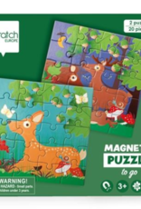 SCRATCH EUROPE Magnetic Puzzle Book To Go Forest Life