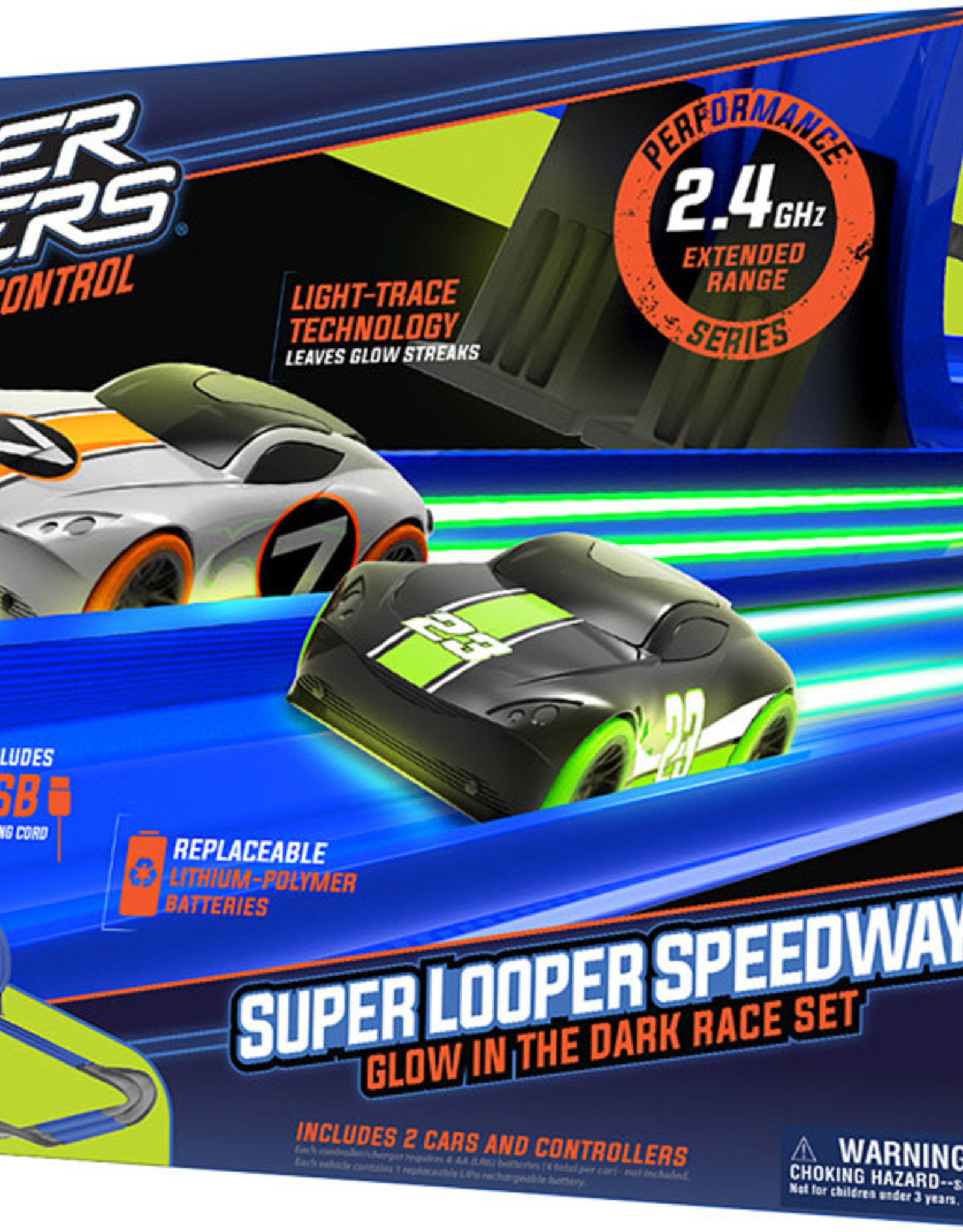 TRACER RACERS RC SUPER LOOPER SPEEDWAY GLOW IN THE DARK - Circle