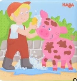 HABA FARM ANIMAL WASH DAY BATH BOOK