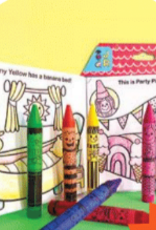 BRIGHT STRIPES HOUSE OF CRAYONS W/ COLORING BOOK