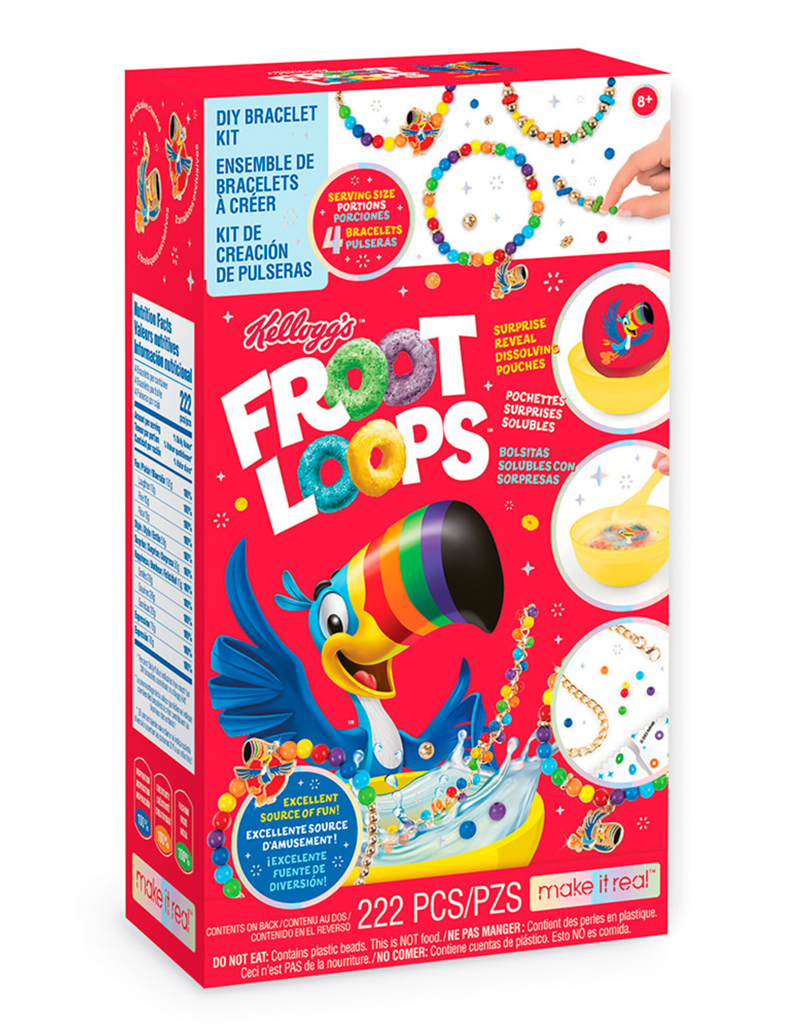 MAKE IT REAL Cereal-sly Cute Kellogg’s Froot Loops DIY Bracelet Kit