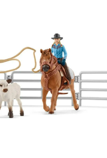 SCHLEICH TEAM ROPING WITH COWGIRL