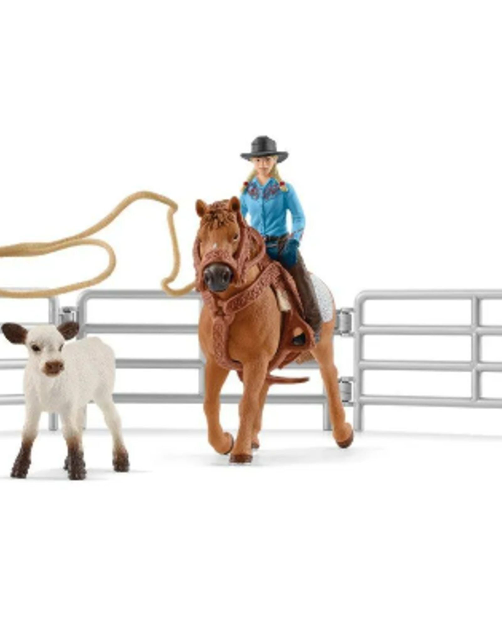 SCHLEICH TEAM ROPING WITH COWGIRL
