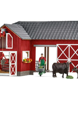 SCHLEICH LARGE FARM WITH BLACK ANGUS
