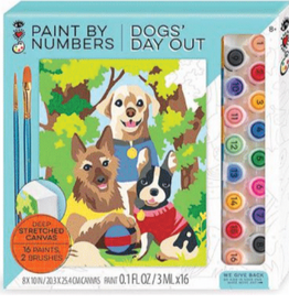 BRIGHT STRIPES DOGS' DAY OUT PAINT BY NUMBER