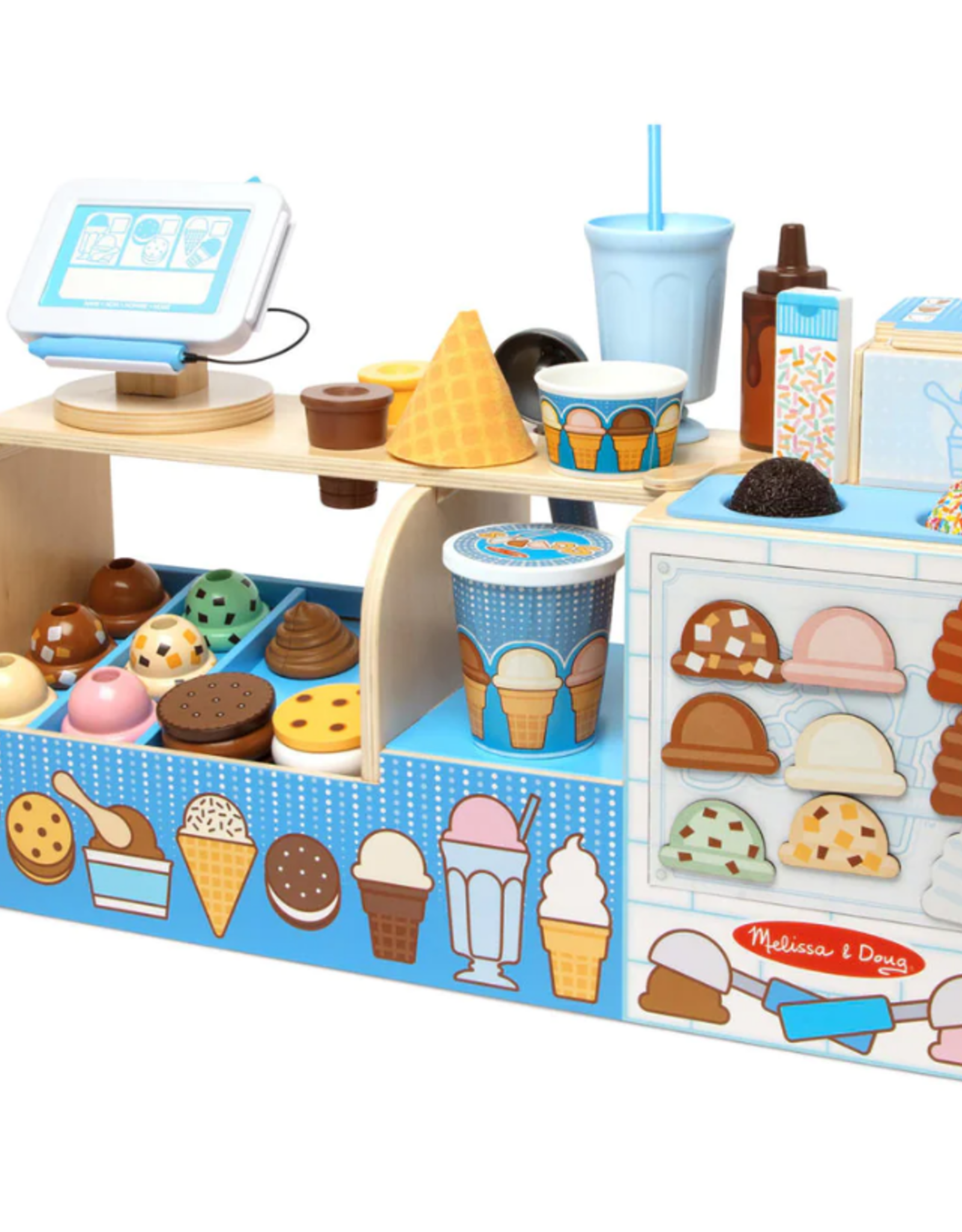 Melissa and doug ice cream hot sale shop playset