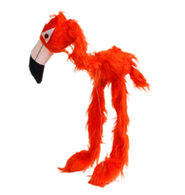 SUNNY MARIONETTE PUPPET ORANGE-RED FLAMINGO MARIONETTE