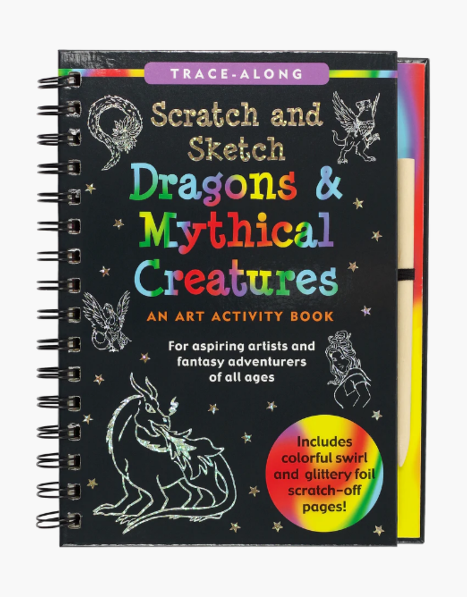 PETER PAUPER PRESS DRAGONS & MYTHICAL CREATURES SCRATCH & SKETCH