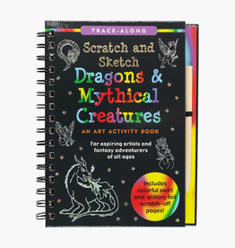 PETER PAUPER PRESS DRAGONS & MYTHICAL CREATURES SCRATCH & SKETCH