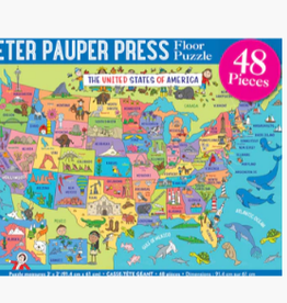 PETER PAUPER PRESS USA MAP KIDS' FLOOR PUZZLE