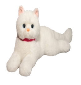 DOUGLAS CUDDLE TOY DLUX WHITE CAT /\/\