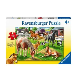 RAVENSBURGER HAPPY HORSES 60 PC