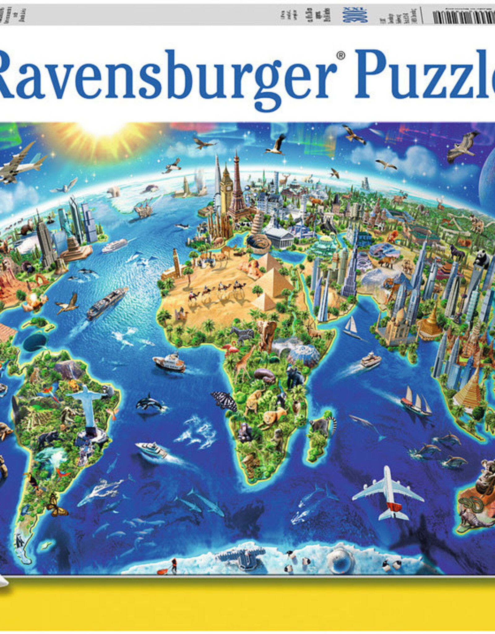 RAVENSBURGER WORLD LANDMARK MAP 300 PC