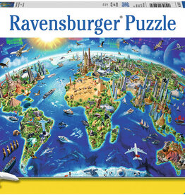 RAVENSBURGER WORLD LANDMARK MAP 300 PC