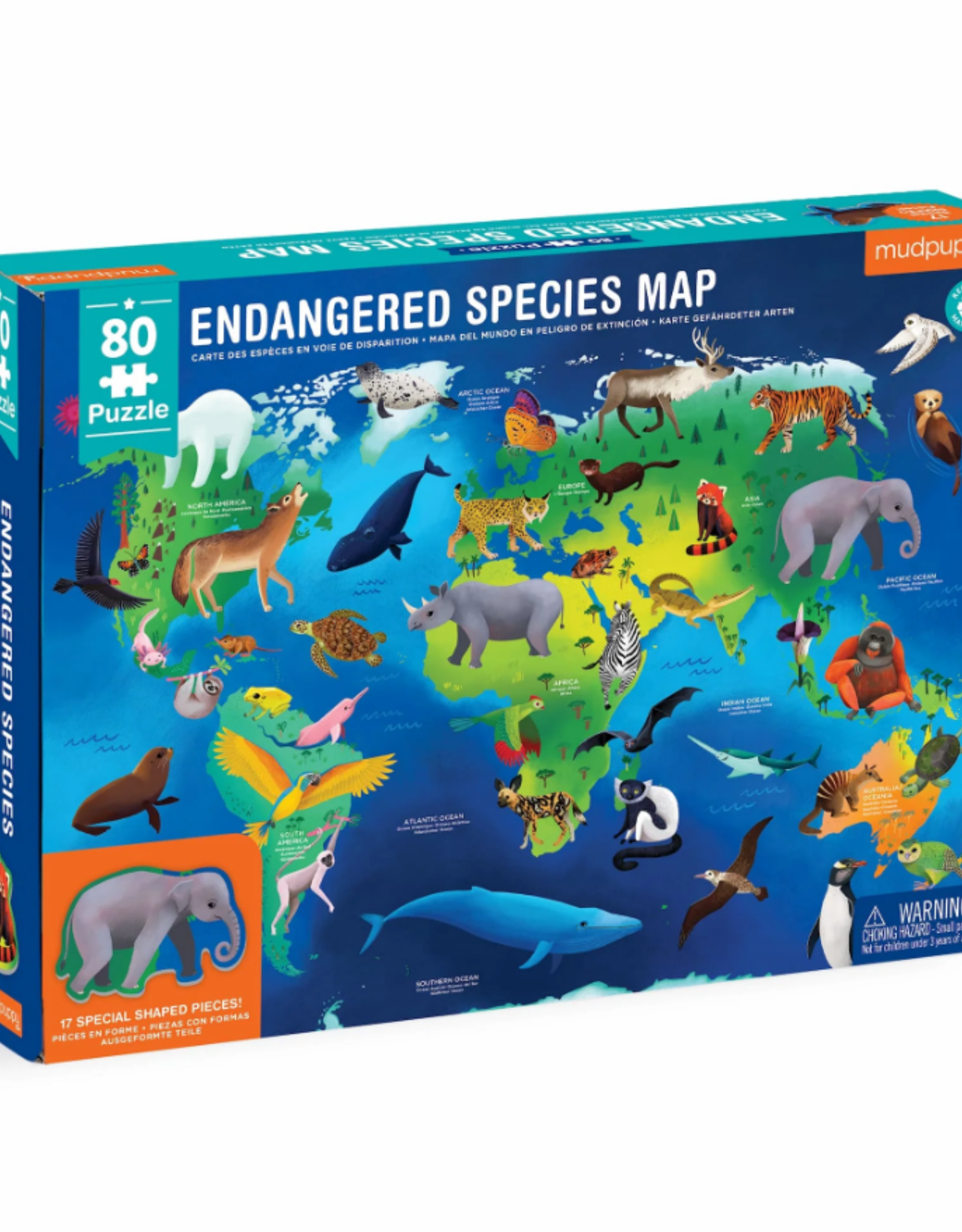 BOOK PUBLISHERS ENDANGERED SPECIES MAP 80 PC