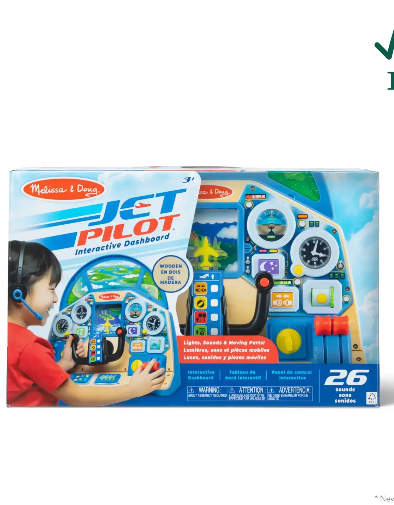 MELISSA & DOUG JET PILOT INTERACTIVE DASHBOARD