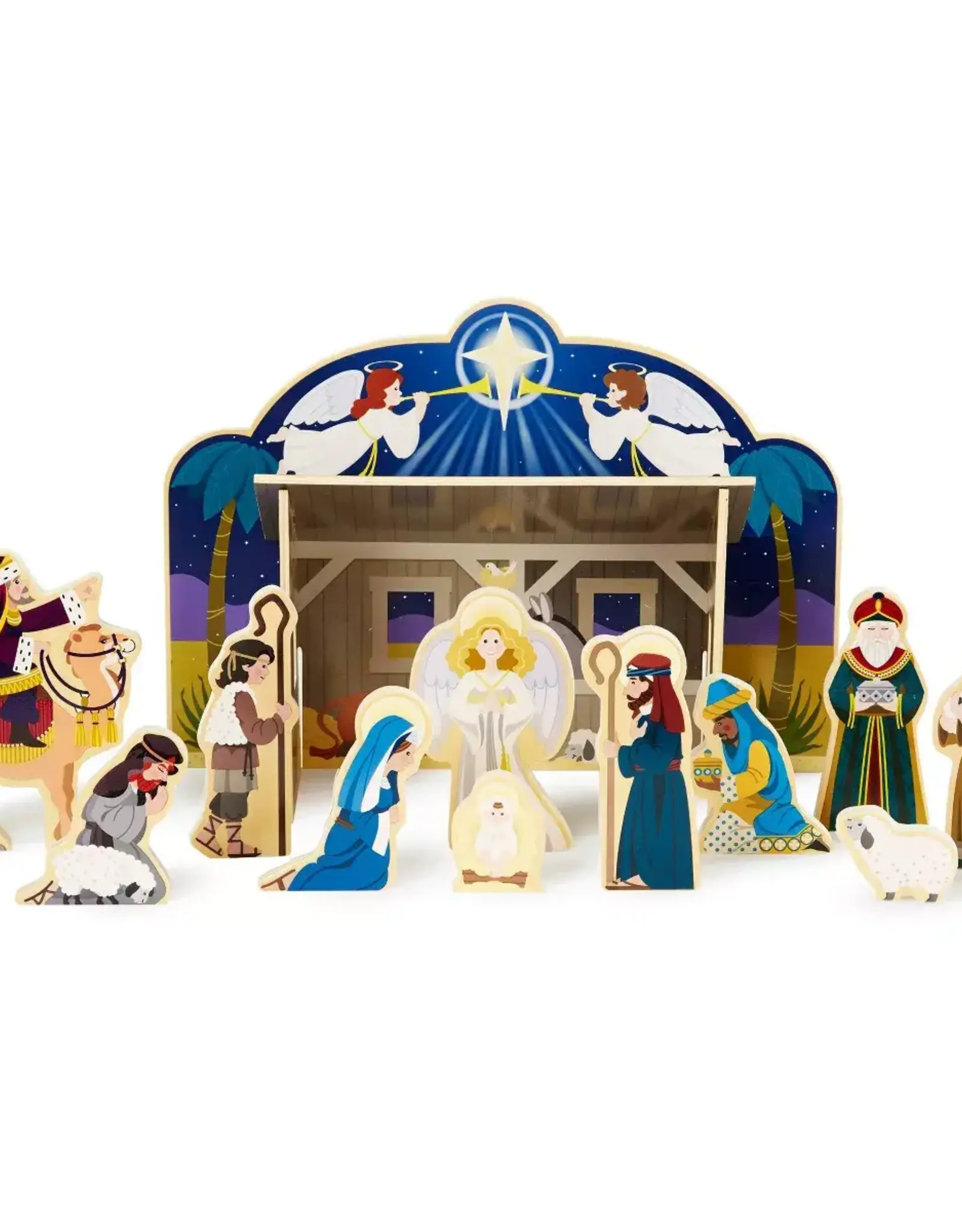 MELISSA & DOUG WOODEN NATIVITY SET