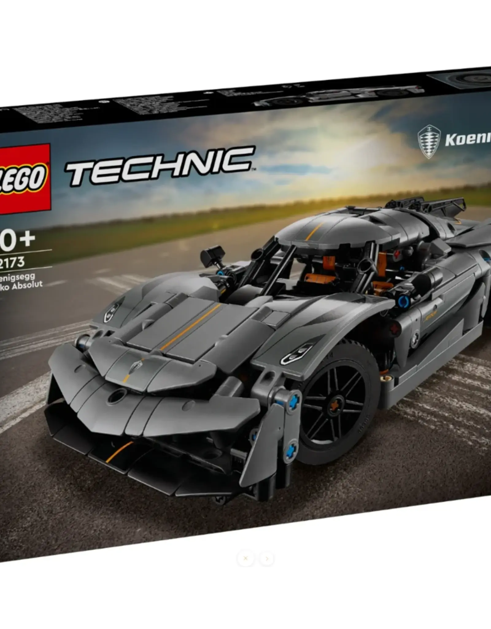 LEGO KOENIGSEGG JESKO GREY HYPERCAR