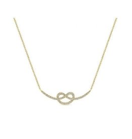 14K Y/G Eternal Love Knot Necklace