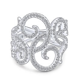 Silver Twisted Chunky Ring- 12238SI, Jewelry Miami Lakes - Snow's Jewelers  Miami Lakes