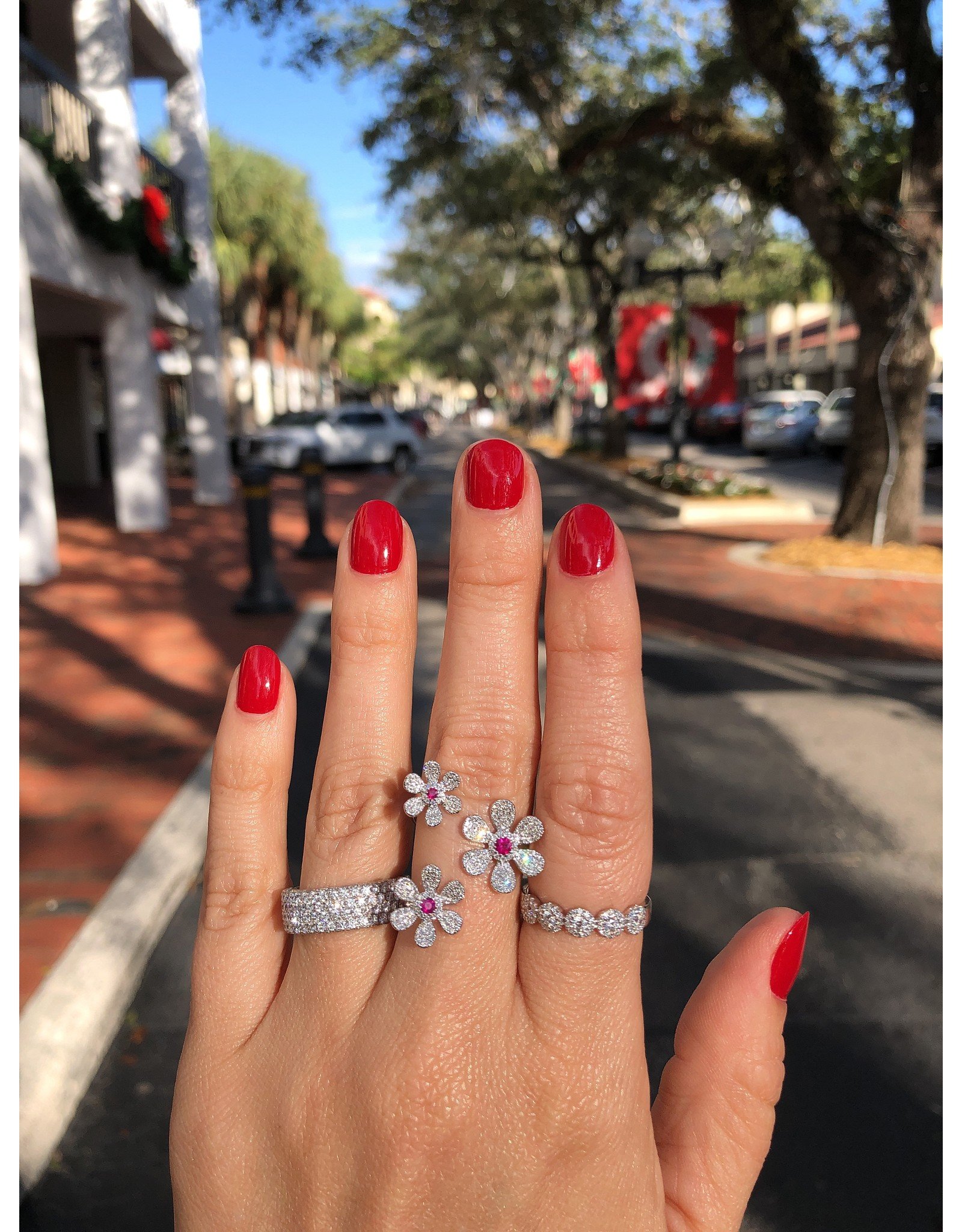 14K White Gold Pave Diamond Band, Jewelry Gift Ideas, Miami Lakes - Snow's  Jewelers Miami Lakes