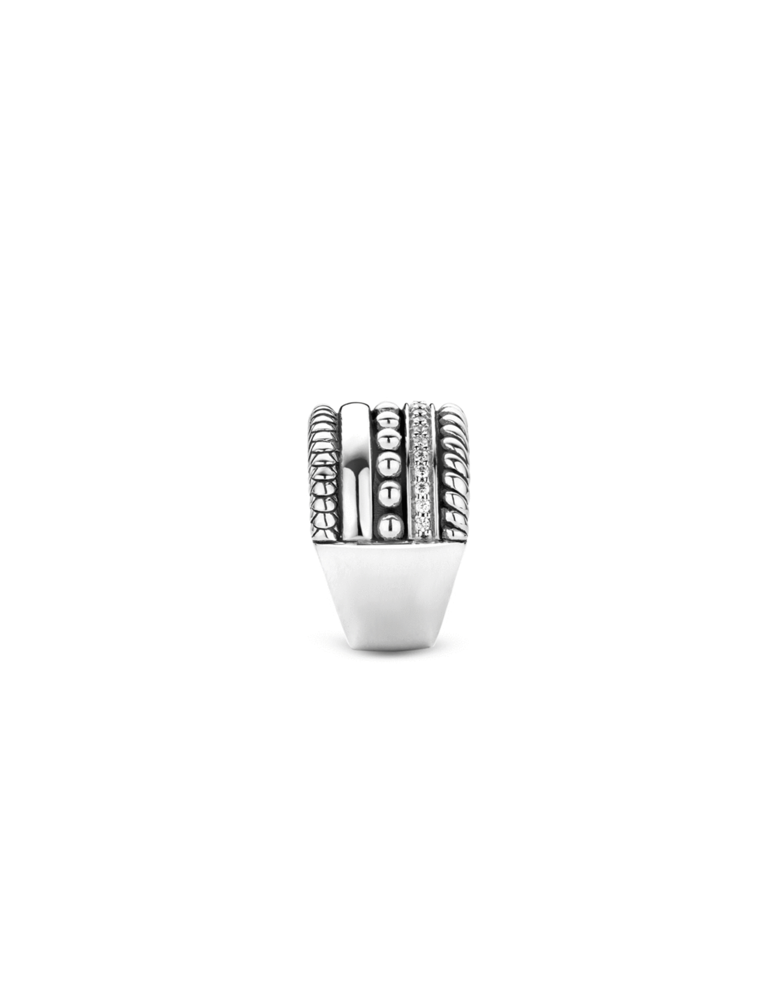 Best Selling Iconic Textured Ti Sento Ring- 1835ZI