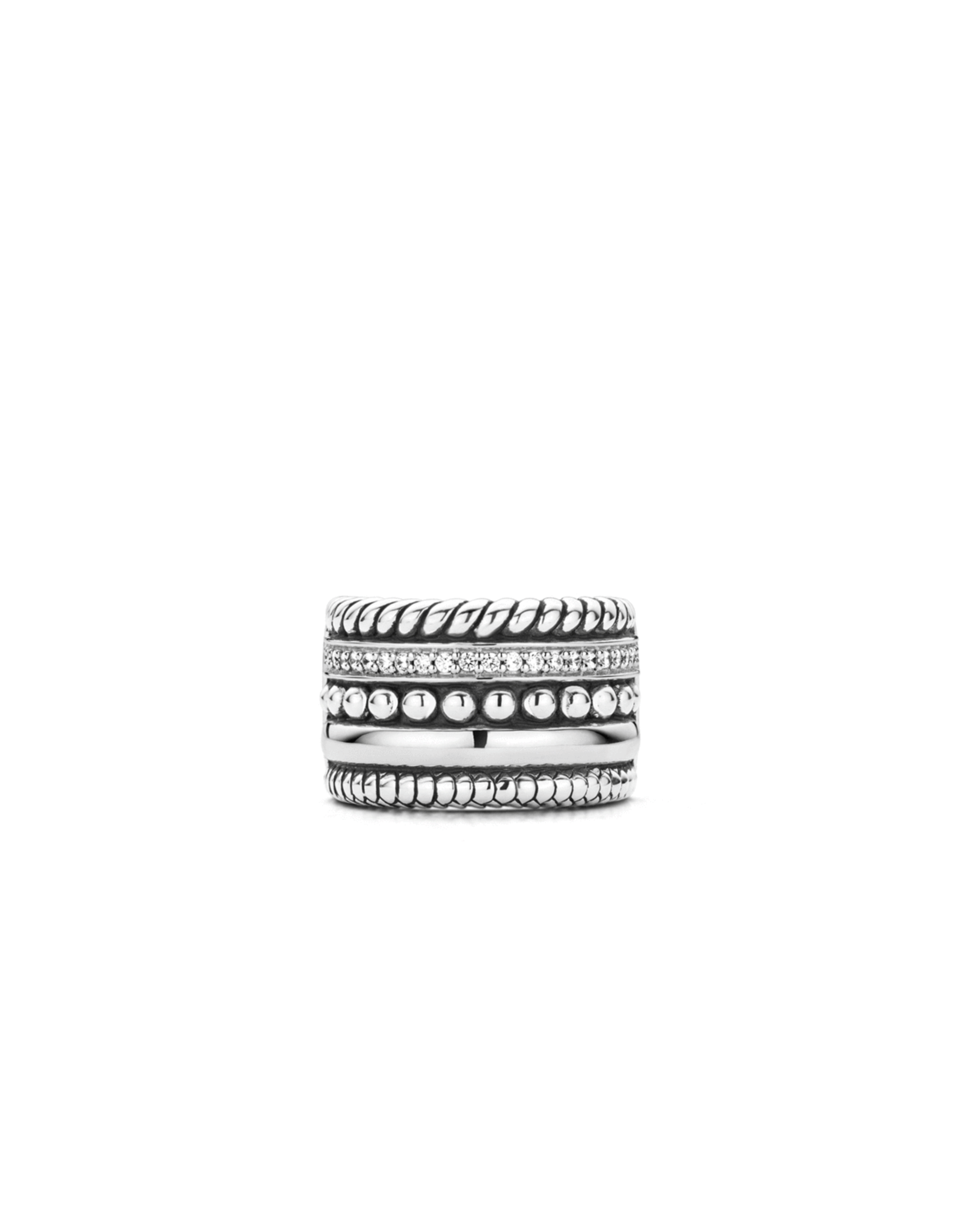 Best Selling Iconic Textured Ti Sento Ring- 1835ZI