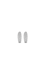 Chunky Silver Huggie Earrings- 7804