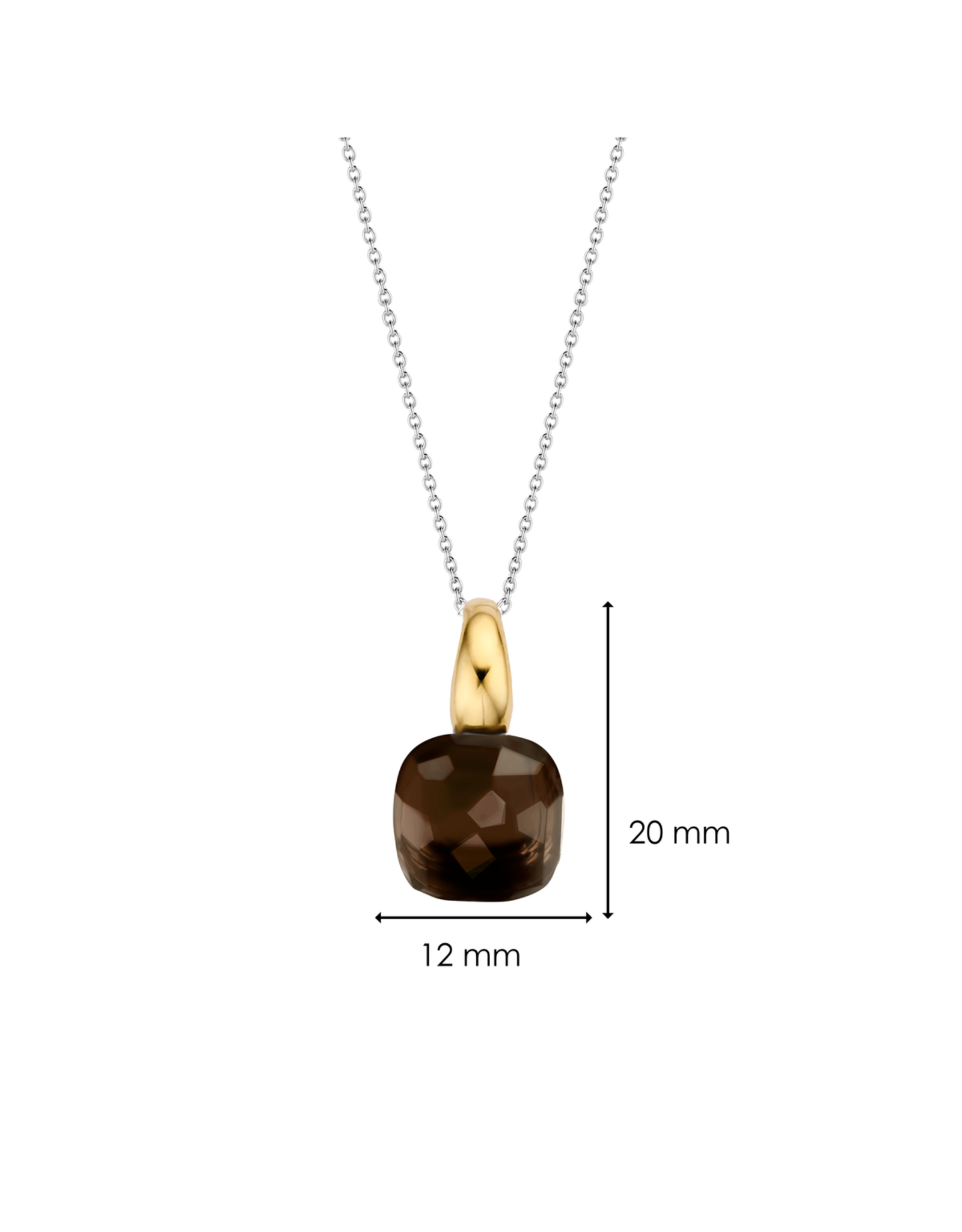 Tortoise Brown Yellow Gold Plated Pendant- 6785TB