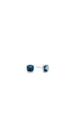 Grey-Blue Stud Earrings (6mm)- 7808GB